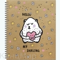 3103-96 Тетрадь 96 листов 170х203,  мет.гребень, "Funny doodles"
